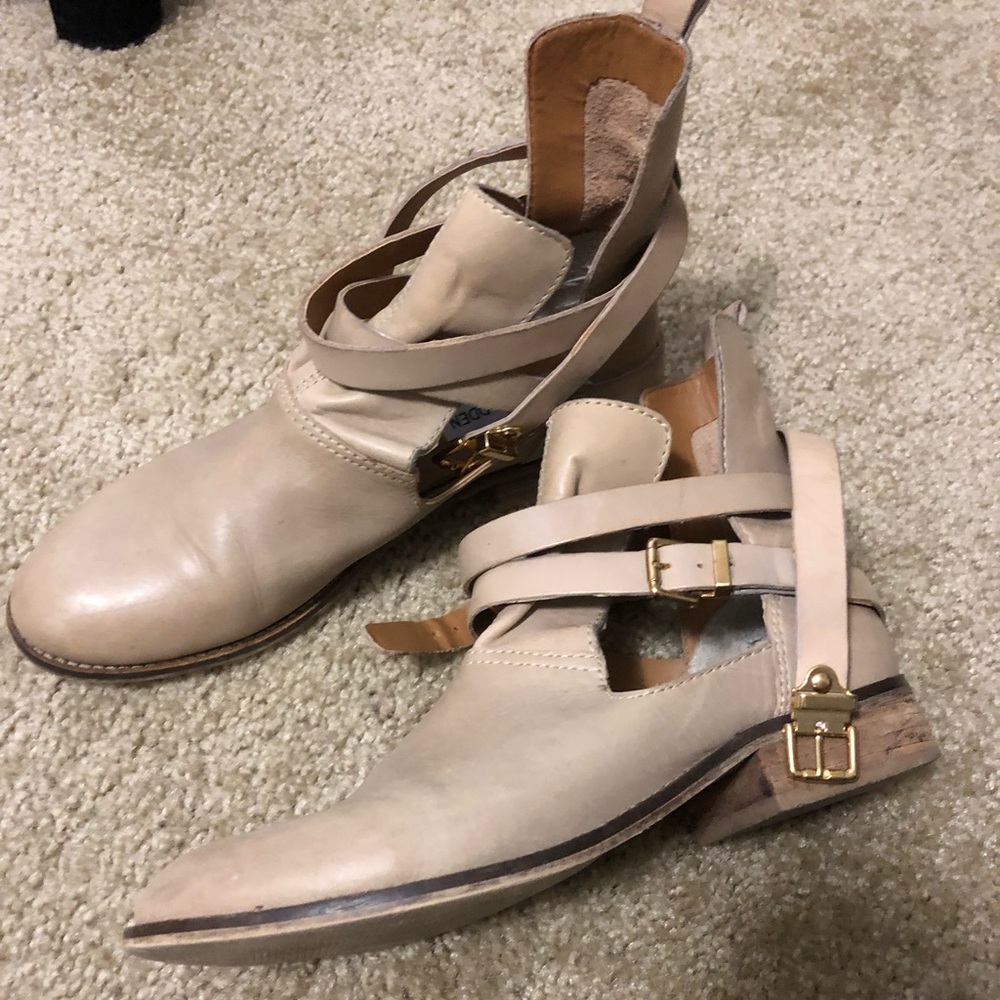 Steve Madden Leather Cutout Booties